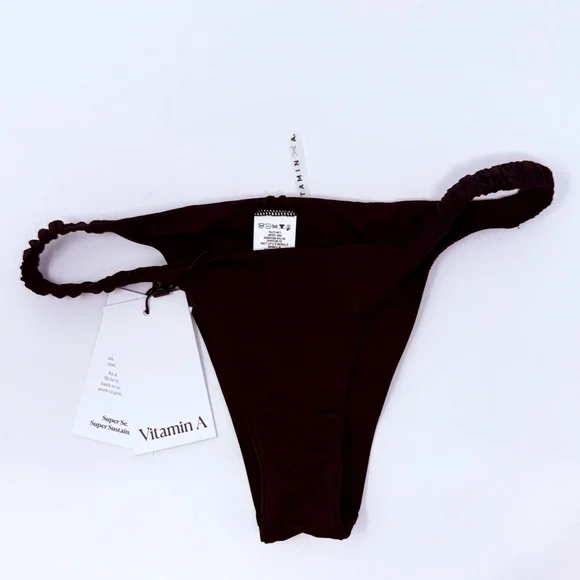 VITAMIN A Black Lennon Bralette & Zuri Bottom Bikini Set Sz M (8) - Picture 14 of 14